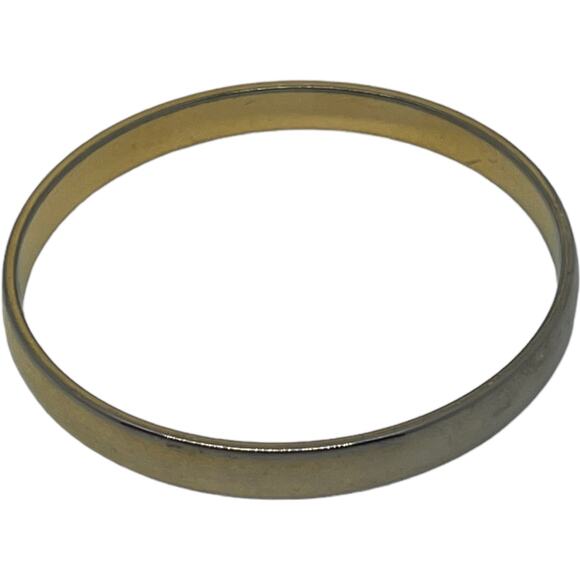 Vintage Monet Gold Tone Bangle Bracelet Classic 80s Minimalist Designer - Picture 3 of 16